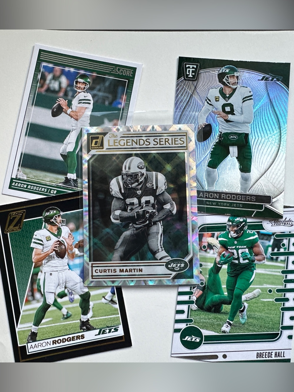 Panini & Topps New York Jets Trading Cards- Set of 18